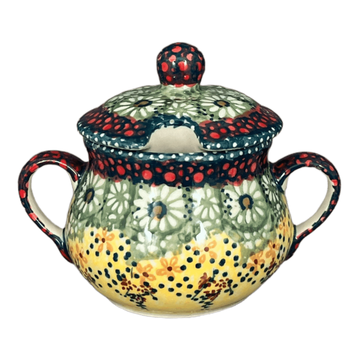 Bowl, Round, Sugar Bowl, 3.5" in "Sunshine Grotto" by Manufaktura | C015S-WK52