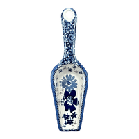 A picture of a Polish Pottery 6" Scoop (Blue Life) | L018S-EO39 as shown at PolishPotteryOutlet.com/products/6-scoop-blue-life-l018s-eo39