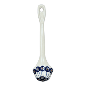 Polish Pottery Ladle, Soup, 12" in "Peacock in Line" by Manufaktura | C020T-54A Additional Image at PolishPotteryOutlet.com