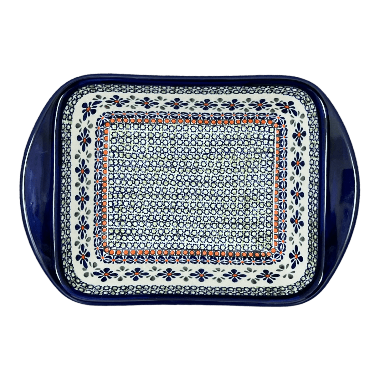 Baker, Lasagna, Handles, 8" x 12" Small in "Emerald Mosaic" by Zaklady | Y1444A-DU60