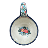 Bowl, Round, Loop Handle, 16 oz in "Hummingbird Bouquet" by Ceramika Artystyczna | A845-U3357