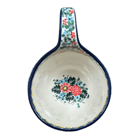 Polish Pottery Bowl, Round, 16 oz in "Hummingbird Bouquet" by Ceramika Artystyczna | A845-U3357 Additional Image at PolishPotteryOutlet.com