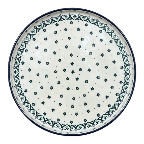 Tray, Round, 10" in "Emerald Hearts" by Ceramika Artystyczna | AE93-2450X