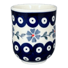 Polish Pottery 6 oz. Wine Cup (Periwinkle Chain) | K111T-P213 at PolishPotteryOutlet.com