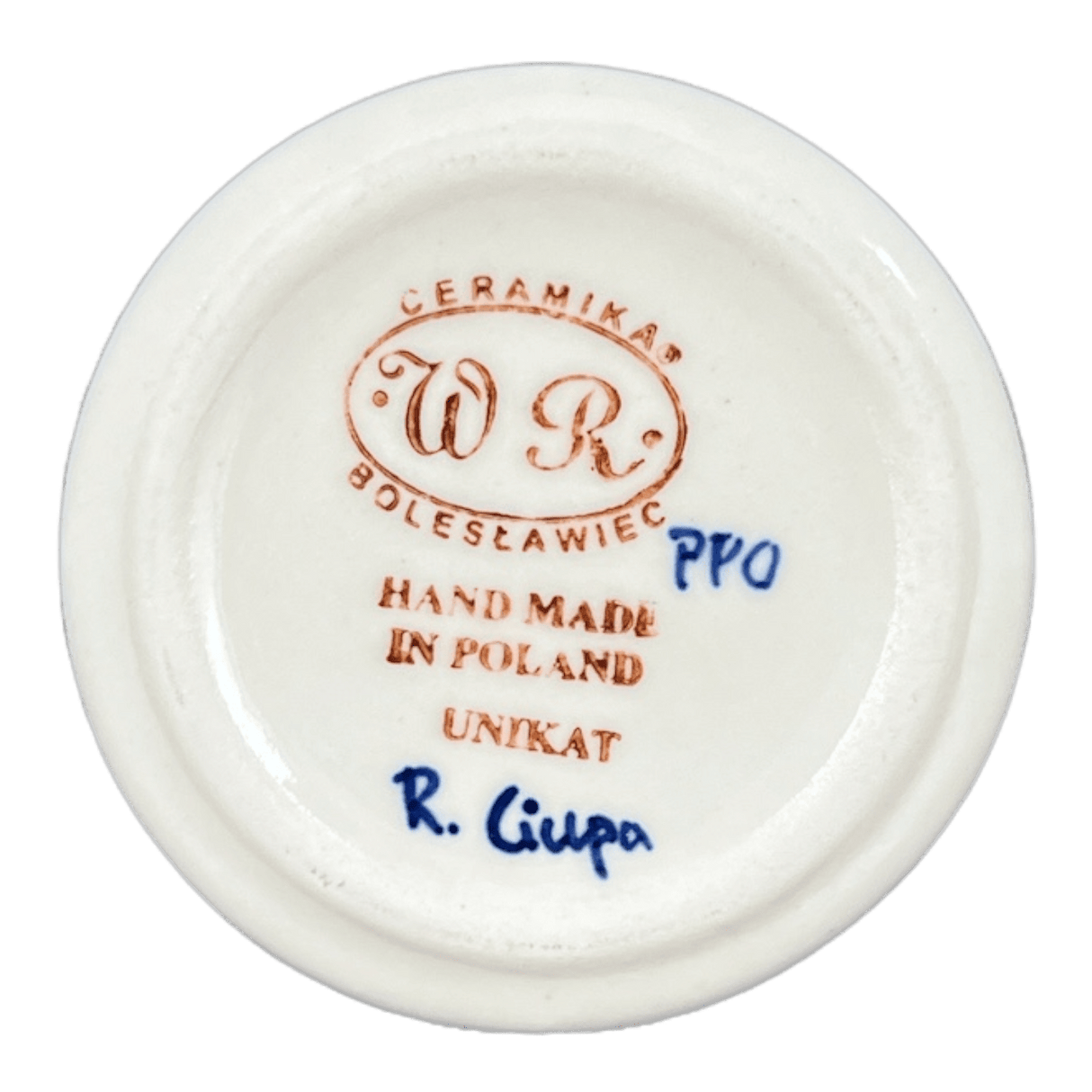 Bowl, Round, Opus, Sugar Bowl, 5.5", WR (WR9D) in "Dot to Dot" by W.R. Ceramika | WR9D-SM2