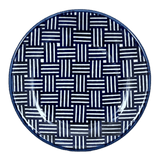 Plate, Round, Dessert, 6.5" in "Blue Basket Weave" by Manufaktura | T130U-32