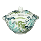 Bowl, Round, Sugar Bowl, 3" in "Scattered Ferns" by Manufaktura | C003S-GZ39