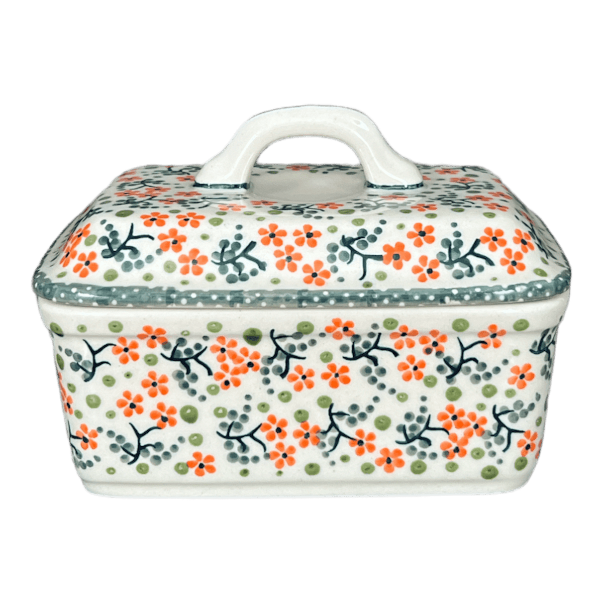 Butter Box, 5.75" x 4.25" in "Peach Blossoms" by Manufaktura | M078S-AS46