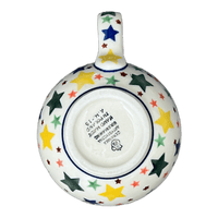 A picture of a Polish Pottery CA 12 oz. Belly Mug (Star Shower) | A070-359X as shown at PolishPotteryOutlet.com/products/c-a-12-oz-belly-mug-star-shower-a070-359x