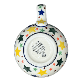 Polish Pottery Mug, Belly, 12 oz Medium in "Star Shower" by Ceramika Artystyczna | A070-359X Additional Image at PolishPotteryOutlet.com