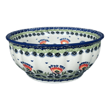 Bowl, Round, 9" Bowl in "Floral Fans" by Manufaktura | M086S-P314