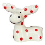 Figurine, Reindeer, 3.25" in "Dotted Reds" by Galia | GZW32-PG3