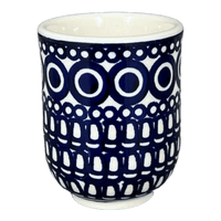 A picture of a Polish Pottery 6 oz. Wine Cup (Gothic) | K111T-13 as shown at PolishPotteryOutlet.com/products/6-oz-wine-cup-gothic-k111t-13