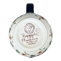 A picture of a Polish Pottery The Cream of Creamers-"Basia" (Mediterranean Blossoms) | D019S-P274 as shown at PolishPotteryOutlet.com/products/6-5-oz-the-cream-of-creamers-basia-mediterranean-blossoms-d019s-p274