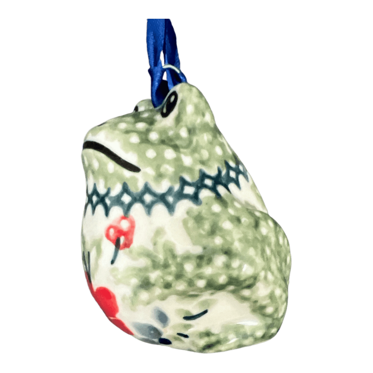 Ornament, Frog, 2" in "Ruby Bouquet" by Manufaktura | K046S-DPCS