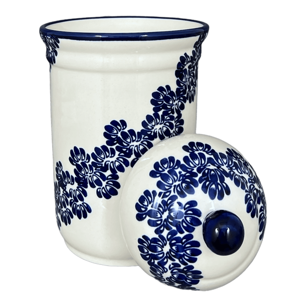 Canister, 2 Liter in "Blue Floral Vines" by Zaklady | Y1244-D1210A