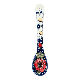 Polish Pottery Spoon, Sugar, 5" in "Poppies & Posies" by Manufaktura | L001S-IM02 Additional Image at PolishPotteryOutlet.com