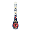 Polish Pottery Spoon, Sugar, 5" in "Poppies & Posies" by Manufaktura | L001S-IM02 at PolishPotteryOutlet.com