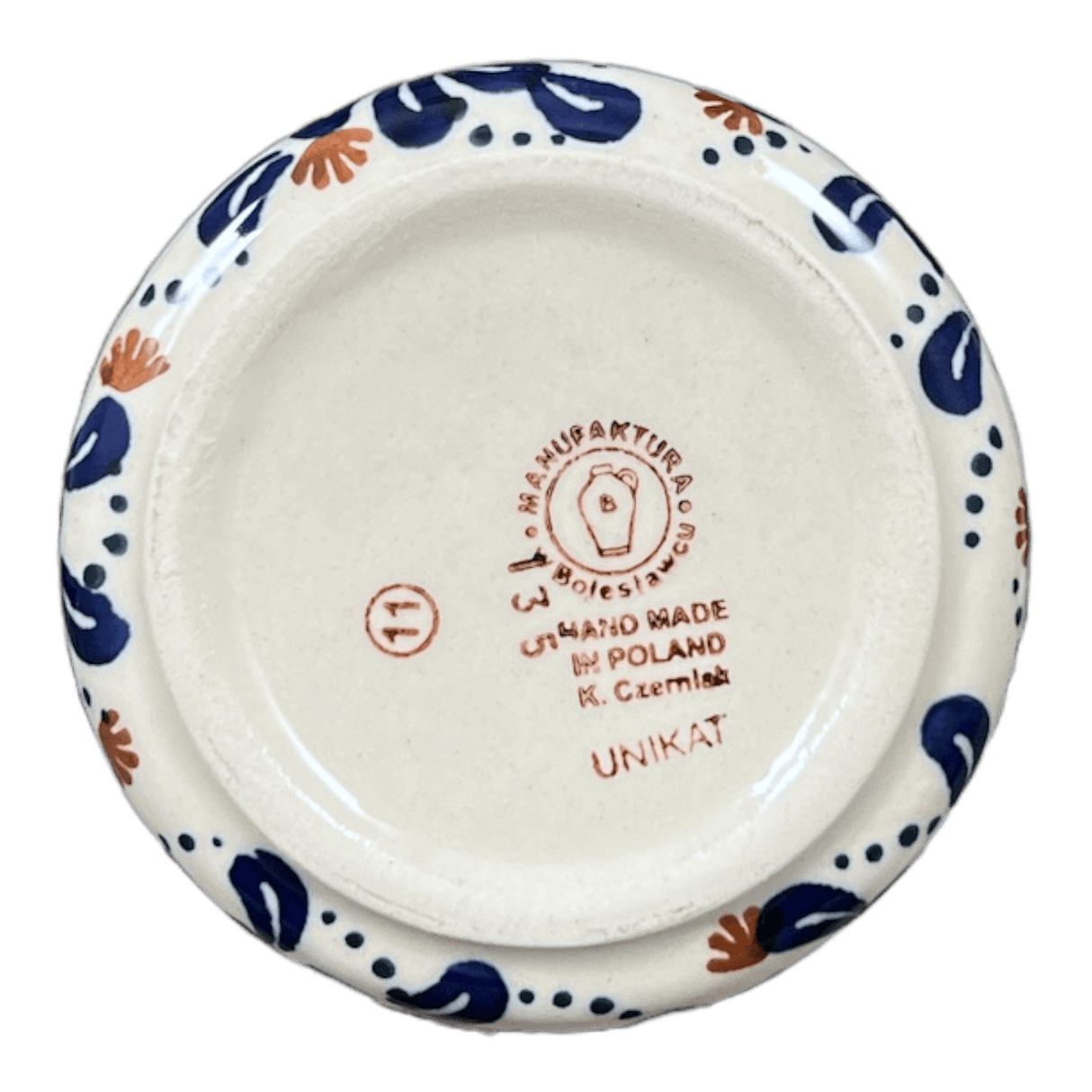 Butter Crock, 4.5" in "Floral Fireworks" by Manufaktura | M136U-BSAS