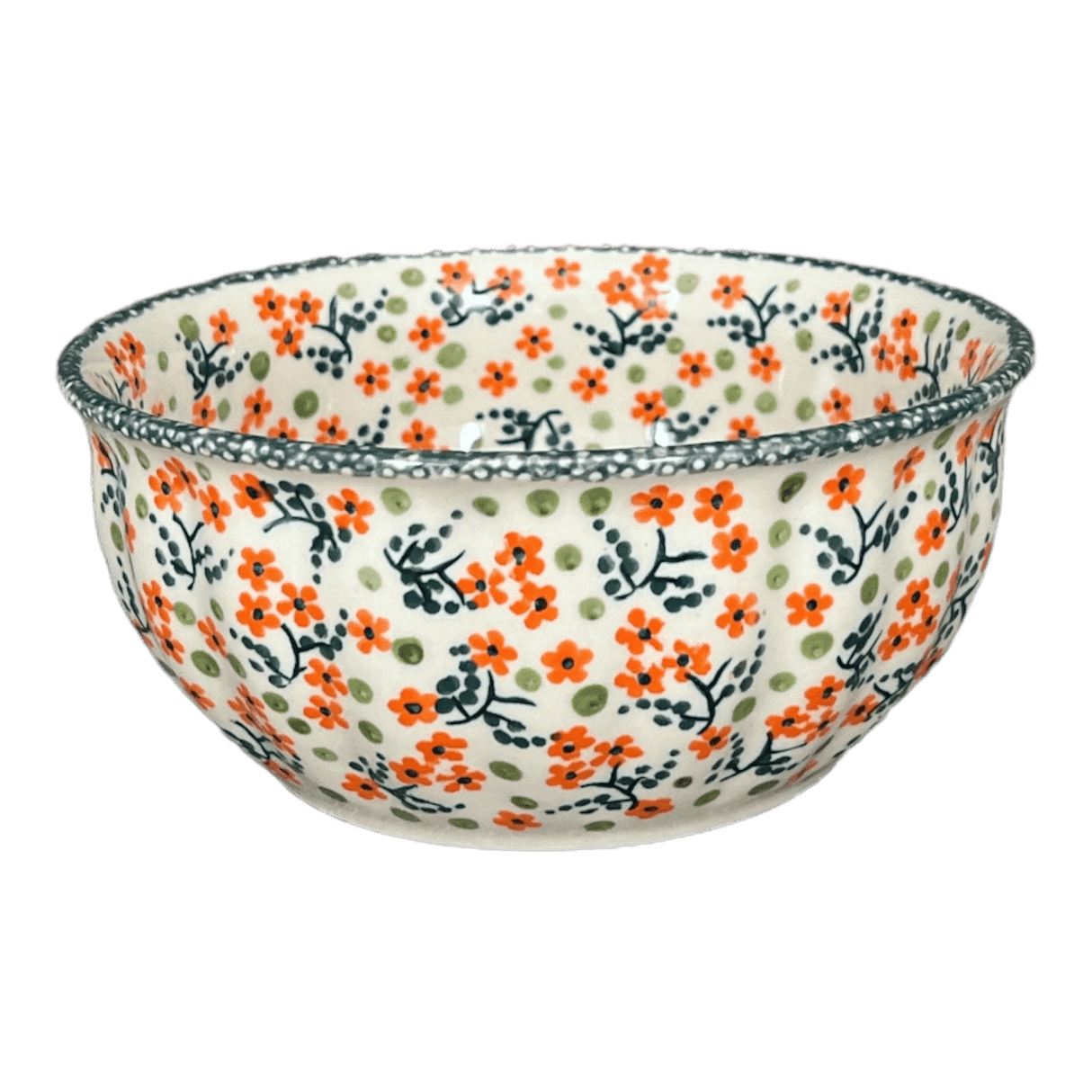 Bowl, Round, 6.5" in "Peach Blossoms" by Manufaktura | M084S-AS46