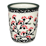 Cup, Wine Cup, 4 oz in "Cherry Blossoms - Solid Rim" by Manufaktura | K100S-DPGJA