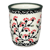 Polish Pottery Cup, Wine Cup, 4 oz in "Cherry Blossoms - Solid Rim" by Manufaktura | K100S-DPGJA at PolishPotteryOutlet.com