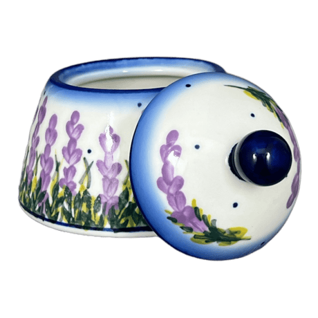 Bowl, Bell-Shaped, Sugar Bowl, 4", WR (WR9A) in "Lavender Fields" by W.R. Ceramika | WR9A-BW4