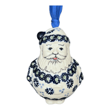 Ornament, Santa, 2.5" in "Snowy Pines" by Manufaktura | K144T-U22