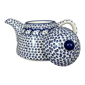 Polish Pottery 0.9 Liter Teapot (Kitty Cat Path) | C005T-KOT6 Additional Image at PolishPotteryOutlet.com