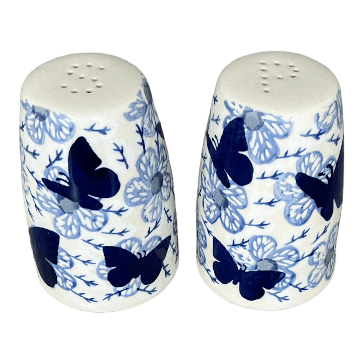 Salt & Pepper, 3.75" in "Blue Butterfly" by Manufaktura | S086U-AS58