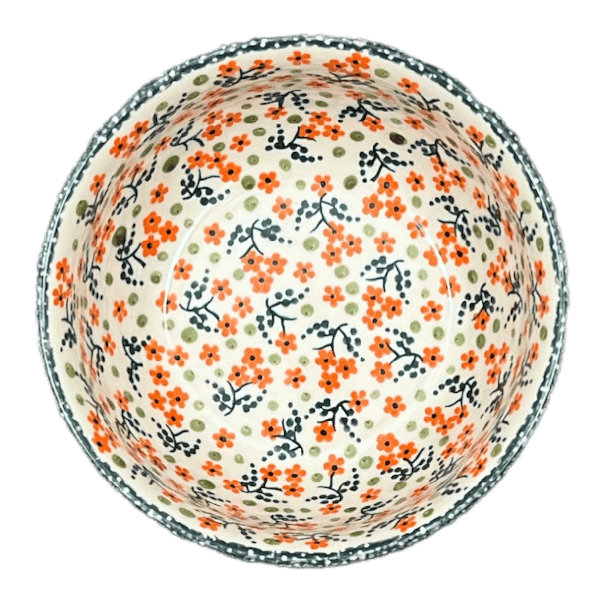 Bowl, Round, 6.5" in "Peach Blossoms" by Manufaktura | M084S-AS46