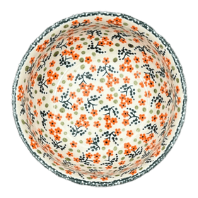 Polish Pottery Bowl, Round, 6.5" in "Peach Blossoms" by Manufaktura | M084S-AS46 Additional Image at PolishPotteryOutlet.com