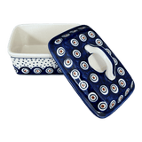 Butter Box, 5.75" x 4.25" in "Peacock Dot" by Manufaktura | M078U-54K