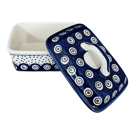 Butter Box, 5.75" x 4.25" in "Peacock Dot" by Manufaktura | M078U-54K