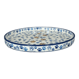 Tray, Round, 10" in "Paw Prints" by Ceramika Artystyczna | AE93-1770X