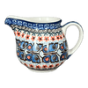 Polish Pottery Creamer, 10 oz in "Butterfly Parade" by Ceramika Artystyczna | A341-U1493 at PolishPotteryOutlet.com