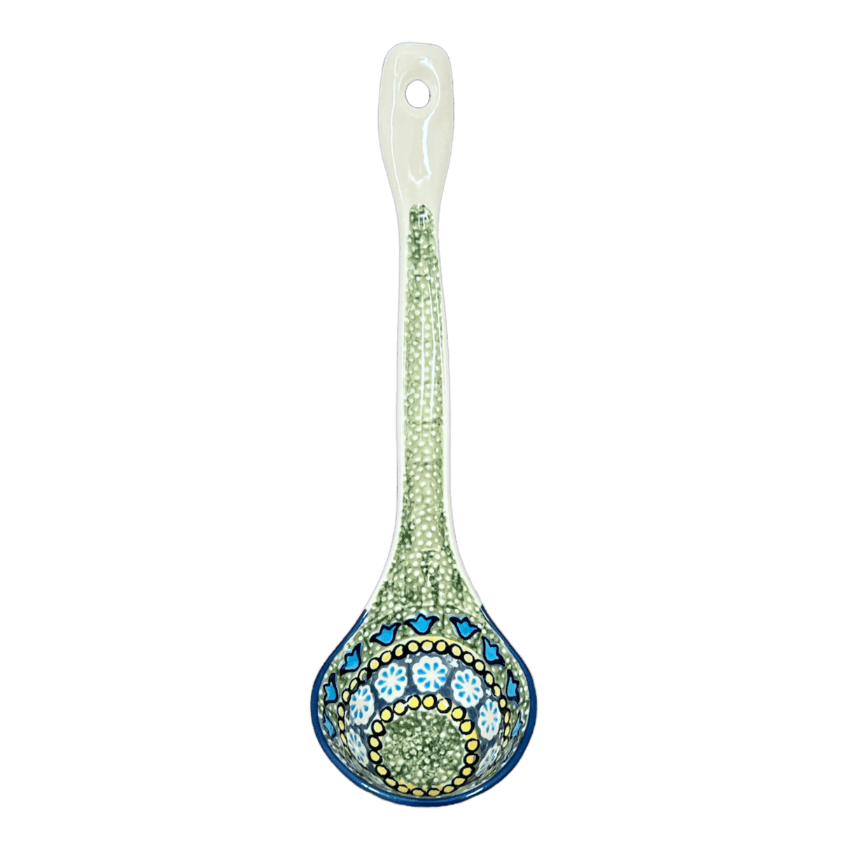 Ladle, Soup, 12" in "Blue Bells" by Manufaktura | C020S-KLDN