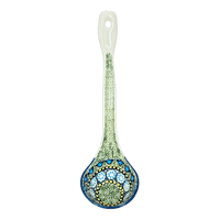 A picture of a Polish Pottery Ladle, Soup, 12" in "Blue Bells" by Manufaktura | C020S-KLDN as shown at PolishPotteryOutlet.com/products/12-soup-ladle-blue-bells-c020s-kldn