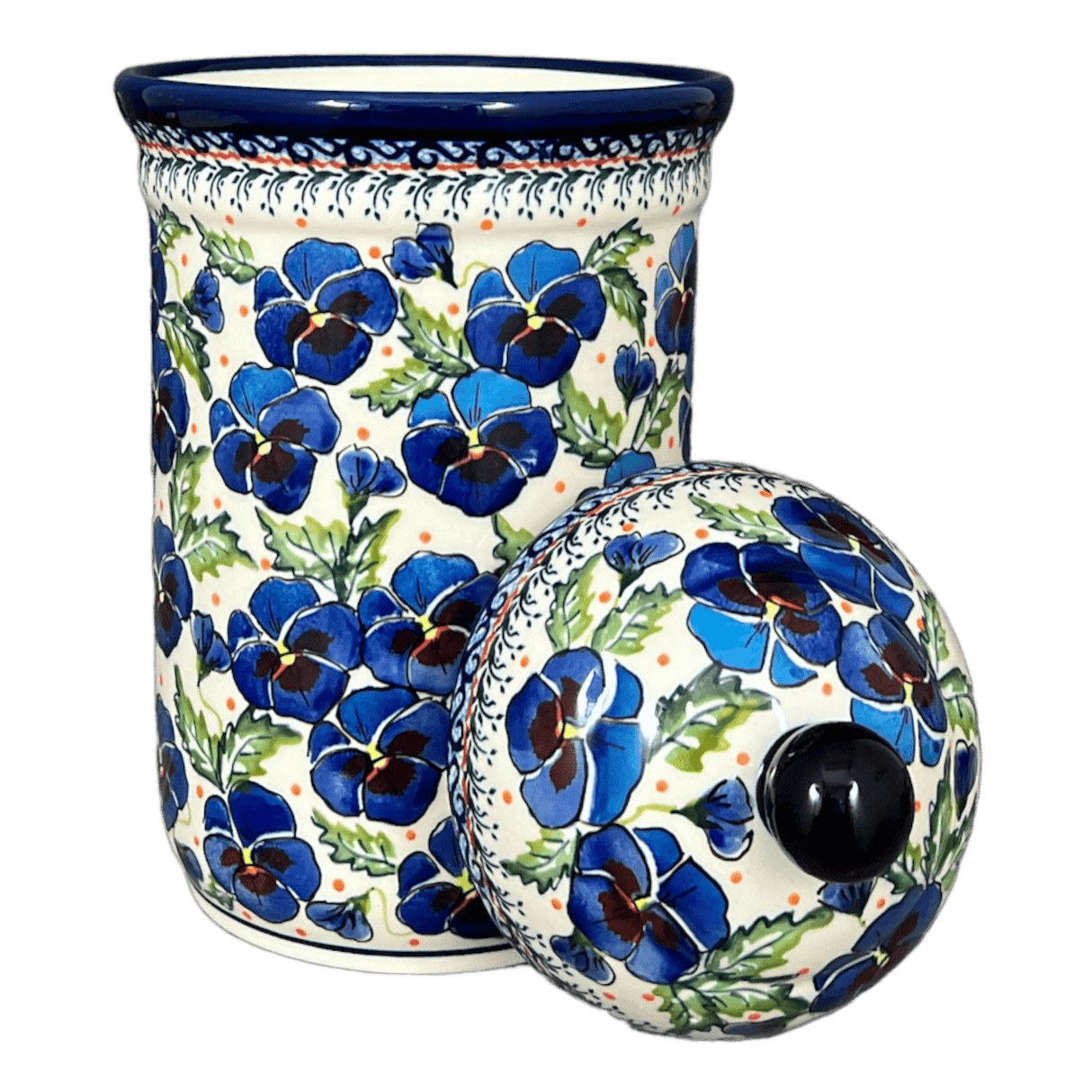 Canister, 2 Liter in "Pansies in Bloom" by Zaklady | Y1244-ART277