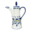 Polish Pottery Teapot, 1.1 Liter "Opus", WR (WR8G) in "Pansy Wreath" by W.R. Ceramika | WR8G-EZ2 at PolishPotteryOutlet.com