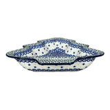 Bowl, Christmas Tree Shaped, 12.5" in "Starry Sea" by Ceramika Artystyczna | AA52-454C