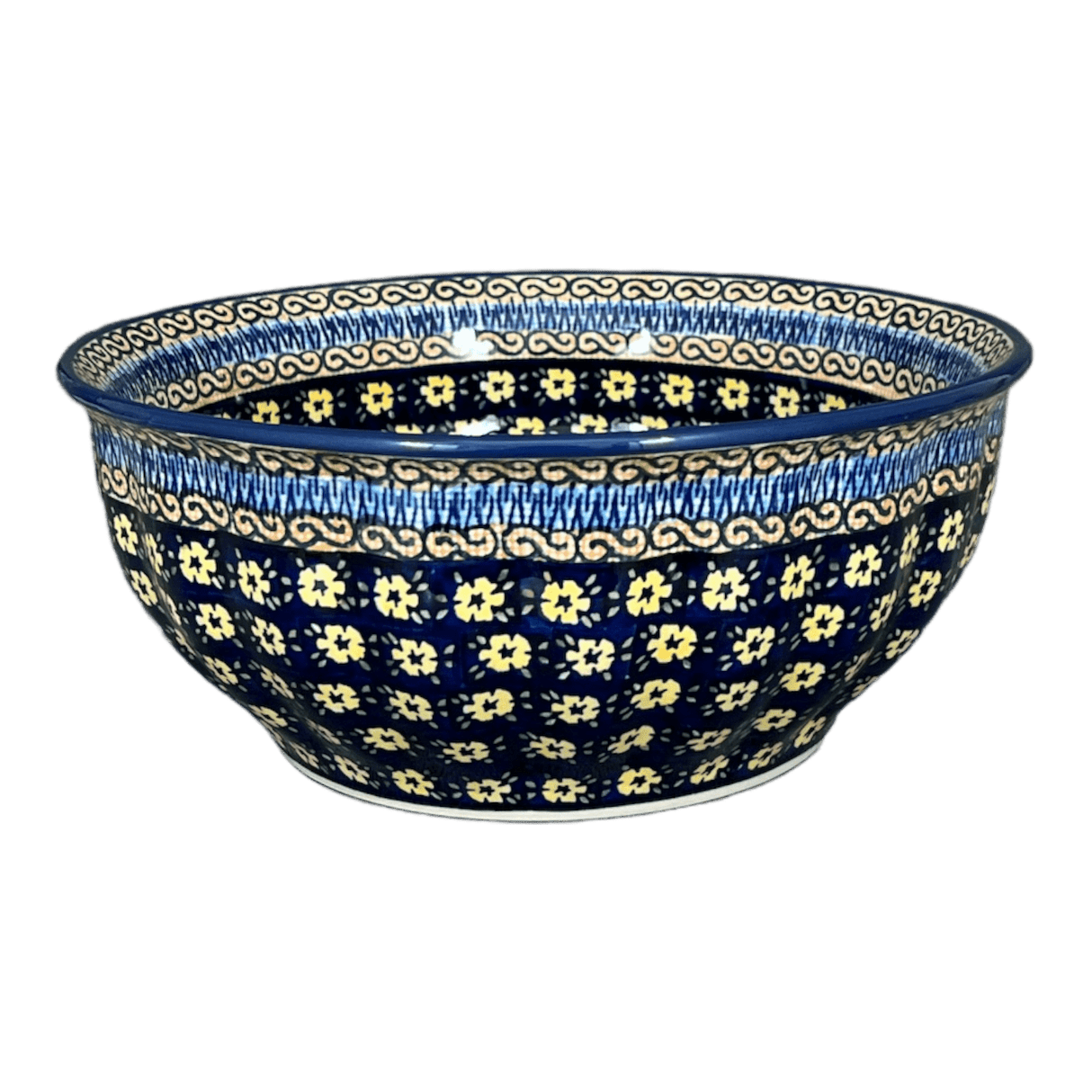 Bowl, Round, 9" Bowl in "Floral Formation" by Manufaktura | M086S-WKK