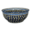 Polish Pottery Bowl, Round, 9" Bowl in "Floral Formation" by Manufaktura | M086S-WKK at PolishPotteryOutlet.com