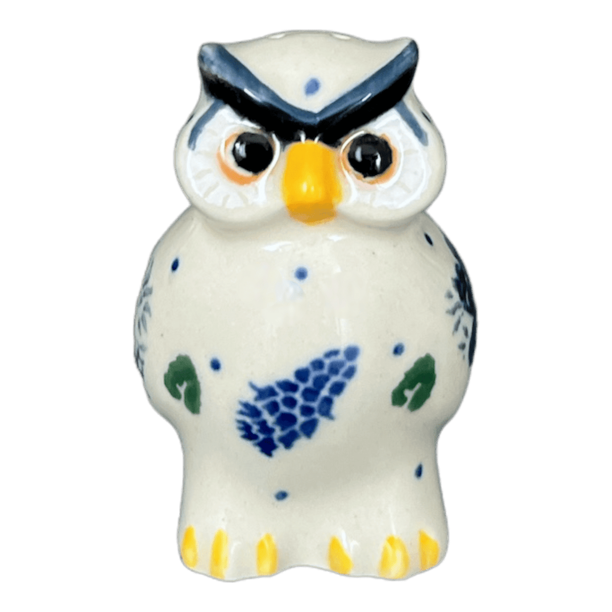 Shaker, Owl, 2.25" in "Hyacinth in the Wind" by Ceramika Artystyczna | AD91-2037X