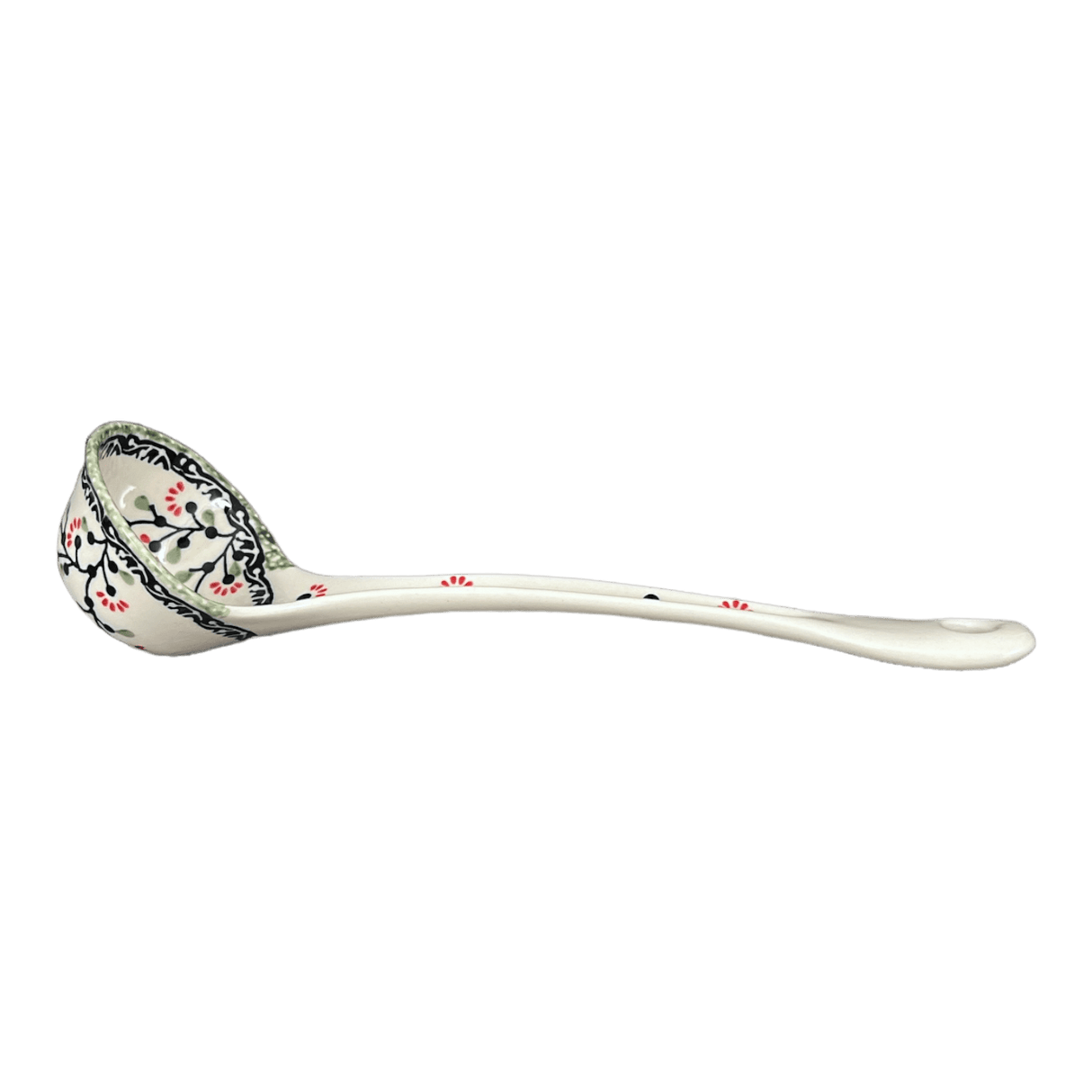 Ladle, Soup, 12" in "Cherry Blossoms" by Manufaktura | C020S-DPGJ