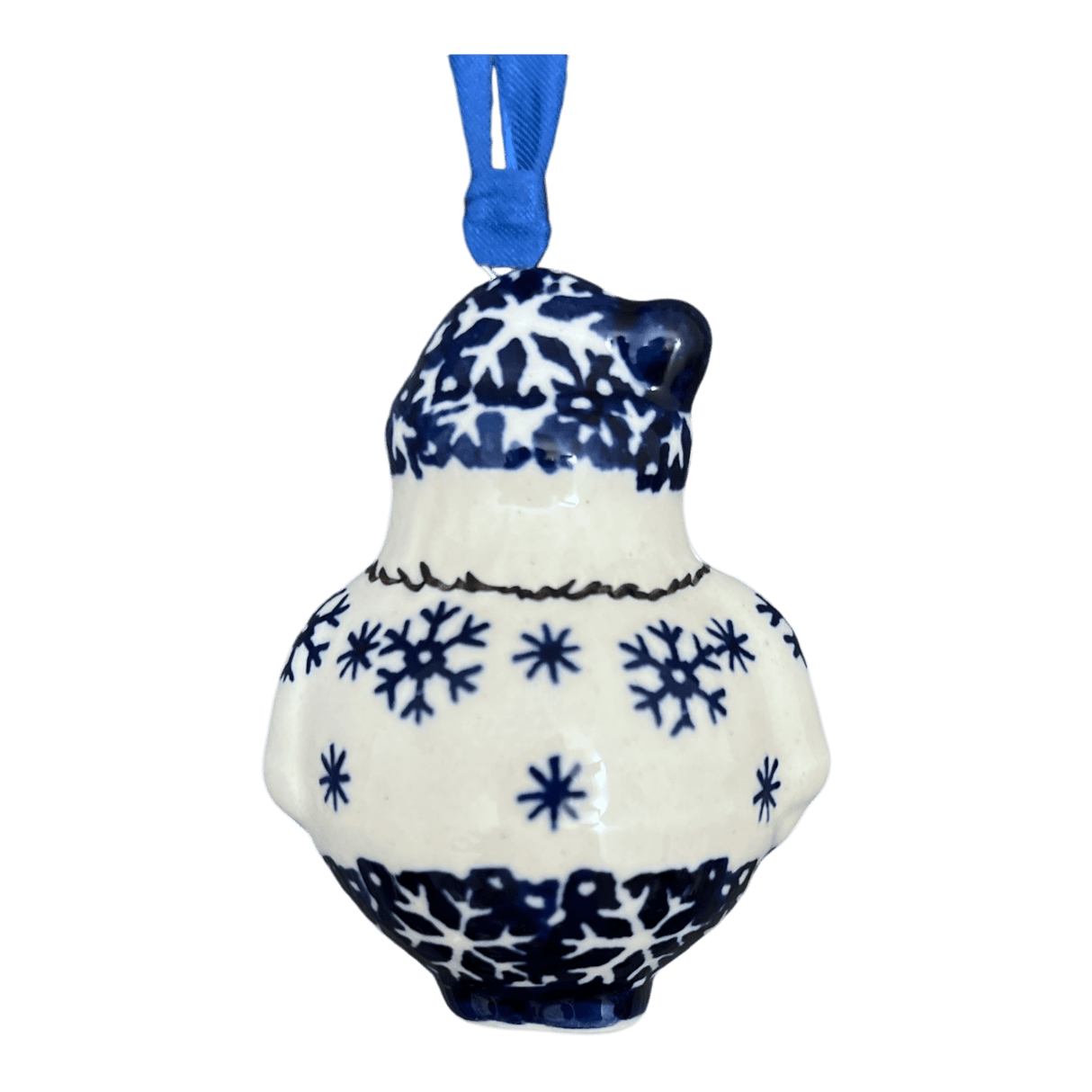 Ornament, Santa, 2.5" in "Snow Drift" by Manufaktura | K144T-PZ