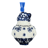 Ornament, Santa, 2.5" in "Snow Drift" by Manufaktura | K144T-PZ