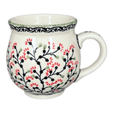 Mug, Belly Mug, 16oz Large in "Cherry Blossoms" by Manufaktura | K068S-DPGJ