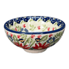 Polish Pottery Dipping Bowl (Floral Fantasy) | M153S-P260 at PolishPotteryOutlet.com