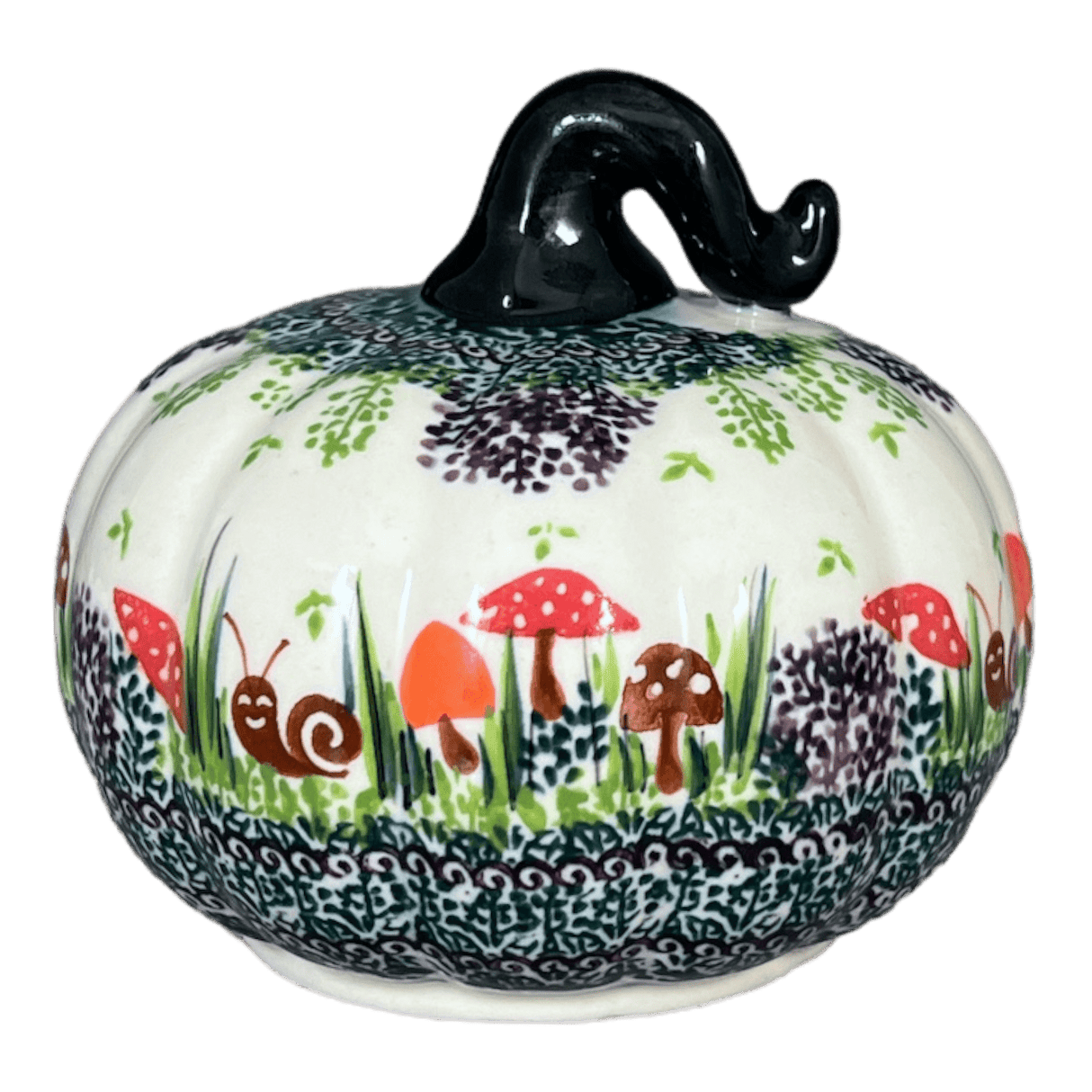 Decorative Pumpkin, 4.5" in "Mushroom Meadow" by Galia | GAD45-ULA3